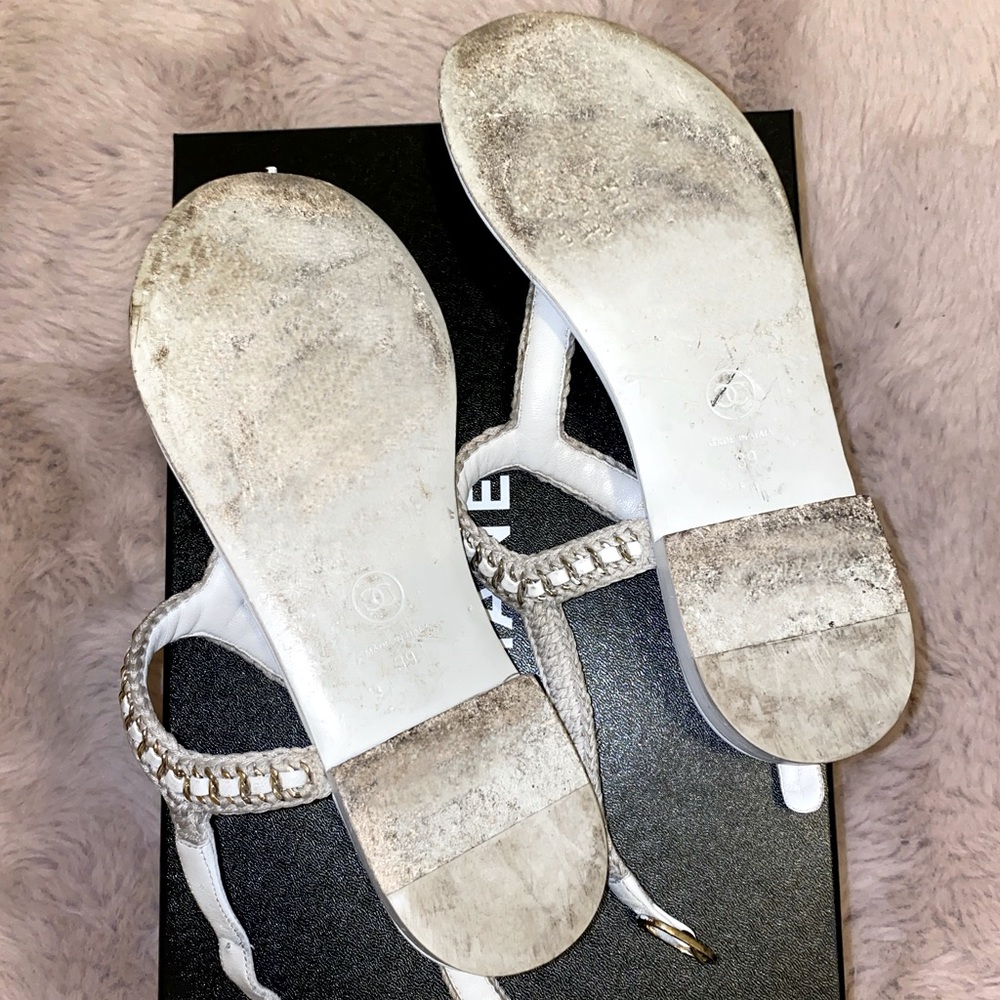 Chanel Broderie Thong Sandals - Picture 9 of 9